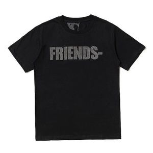 Vlone x Swavorski Friends T-Shirt ‘Black’ worn ONE TIME
